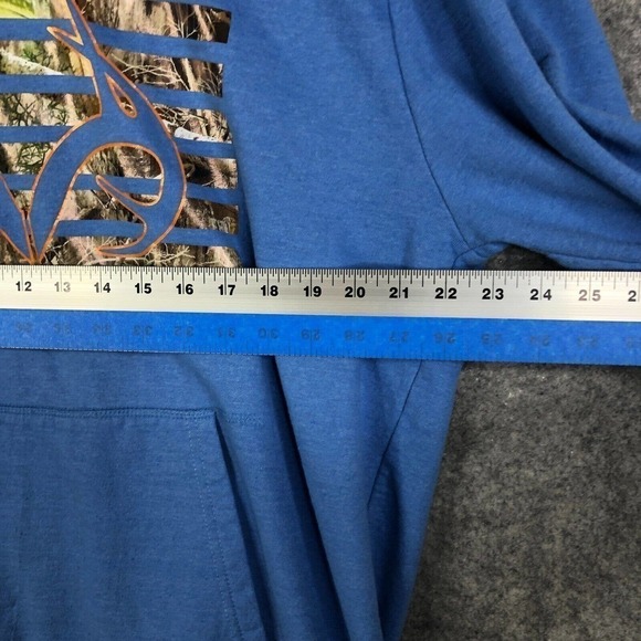 Realtree Outfitters Hoodie Men's Size XL Blue Long Sleeve Hooded Sweatshirt - Picture 3 of 9